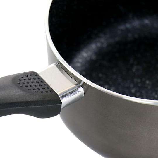 Oster 2.5qt. Merrion Metallic Gray Nonstick Aluminum Saucepan with Lid
